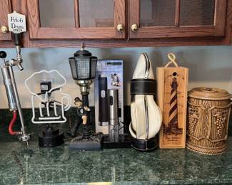 Vintage Drunk Hobo Lamp, Beer Light, Electric Wine Bottle Openers, And More 