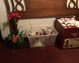 xmas angels, ornament lot, 