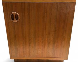 Danish Mid-Century Modern Teak Veneer Nightstand