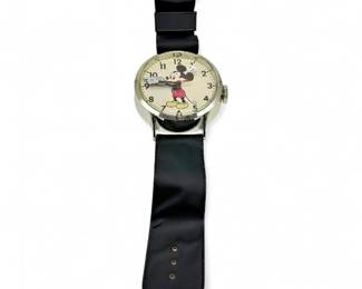 Vintage Mickey Mouse Hanging Wall Clock by Welby