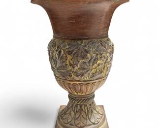 Decorative Resin Urn w/ Antique Finish