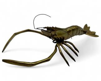 Penco MCM Brass Lobster Figurine