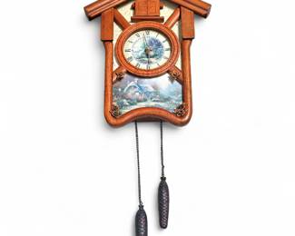 Thomas Kinkade Timeless Memories Cuckoo Clock
