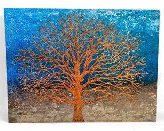 Textured Art Print of Tree Of Life