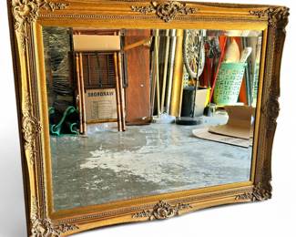 Baroque-Style Bevel-Edged Mirror