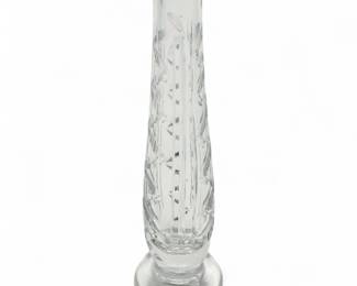 Waterford Zig Zag Cut Bud Vase