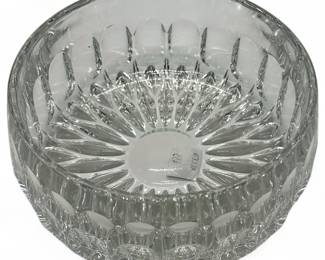 24% Lead Crystal Starburst Round Bowl