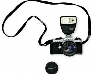Pentax ME Super SLR Camera w/ 50mm Lens & Case
