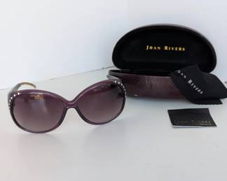 Joan Rivers Purple Snake Crystal Sunglasses