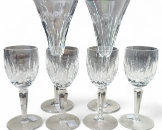6 Waterford Crystal Stemware, Kildare & Millennium