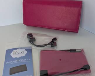Halo Fuchsia Power Wallet w/ RFID Protection
