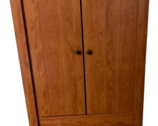 371 - Wood Storage Cabinet w/ Drawer 58 x 34 x 17
