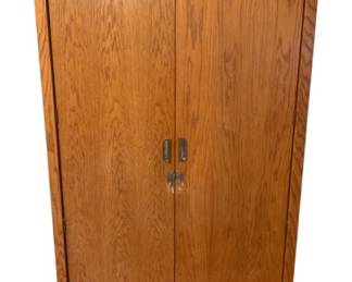 370 - Wood Wardrobe - 75 x 42 x 24
