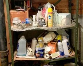 640 - Metal Shelf w/ Contents - 72 x 36 x 18

