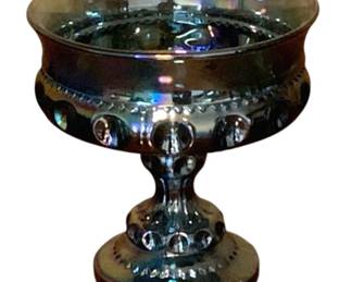 556 - Carnival Glass Compote - 5.5" x 5"
