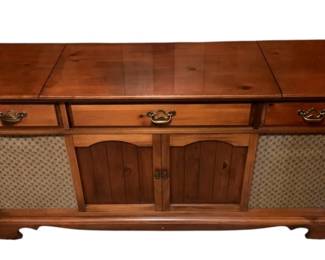 510 - Vintage Hi-Fi Cabinet w/ contents by Penncrest 29 x 60 x 18
