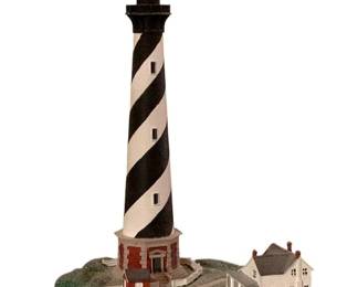 390 - Danbury Mint Cape Hatteras Lighthouse Figure 7" tall
