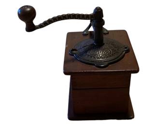 539 - Antique Coffee Grinder - 10" tall
