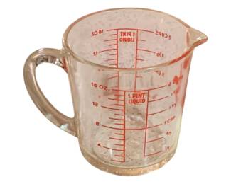 150 - Anchor Hocking 2 cup Glass Measuring Cup - 5" tall
