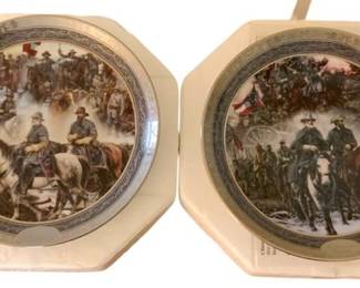 53 - 2 Bradford Exchange Collector's Plates, Civil War 8"
