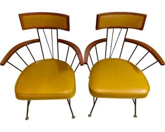 148 - 2 Mid-Century Richard McCarthy Dining Chairs 32 x 24 x 20
