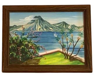 379 - Framed Oil on Board, signed - 8 x 9
