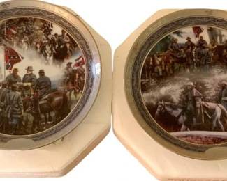 54 - 2 Bradford Exchange Collector's Plates, Civil War 8' round

