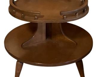 531 - 2-Tiered Round Side Table - 28 x 23
