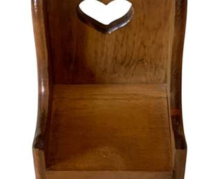 560 - Doll Sized Wood Chair -12 x 8 x 6
