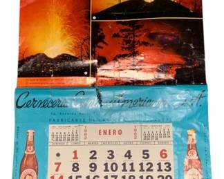 543 - Vintage Advertising Calendar/Poster - 1962 26 x 18 -
