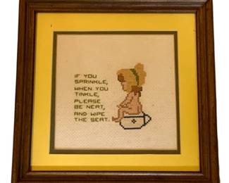 322 - Framed Needlepoint - 12 x 12
