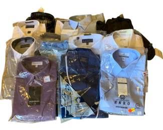 593 - Lot of Assorted Men's Dress Shirts & More sz Large & others
