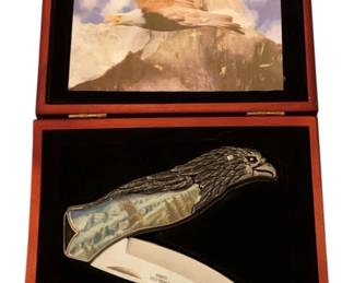 32 - Collectible Folding Knife featuring Eagle Design 2 x 6 x 5
