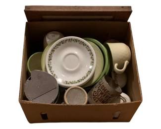 604 - Box Lot of Assorted Dishes
