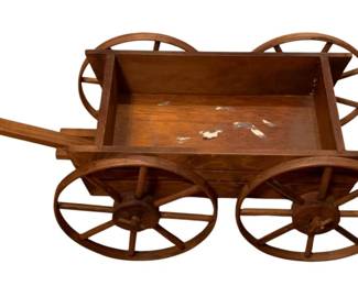 346 - Wood Toy Wagon - 6 x 12 x 8
