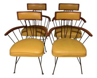607 - 4 Mid-Century Richard McCarthy Dining Chairs 32 x 24 x 18
