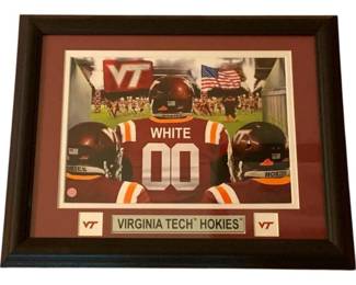 6 - Framed VA Tech Hokies Print - 16 x 13

