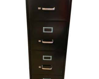611 - 4-Drawer Metal Filing Cabinet - 52 x 15 x 26
