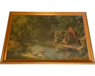 590 - Framed Print, signed - 29 x 22

