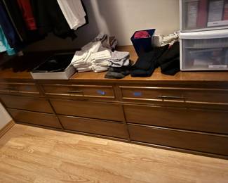 This chest of drawers in closet is for sale also