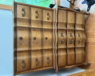Six drawer dresser part of a bedroom set