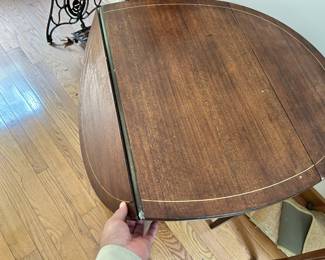 Folding coffeee occasion table. Antique mid-20th century. 