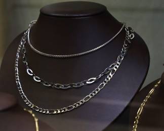 White Gold Chain/Necklace- Ganem Jewelers Ahwatukee Location Estate Sale
Wednesday 8/13-Saturday 8/16, 10am-5pm
3602 E. Ray Road Phoenix AZ 85044
480-706-1850