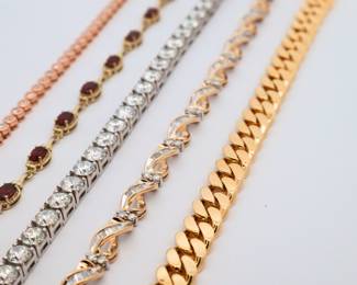 Bracelets- Ganem Jewelers Ahwatukee Location Estate Sale
Wednesday 8/13-Saturday 8/16, 10am-5pm
3602 E. Ray Road Phoenix AZ 85044
480-706-1850