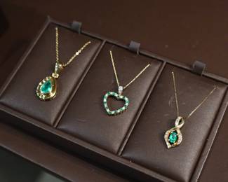Emerald Necklaces- Ganem Jewelers Ahwatukee Location Estate Sale
Wednesday 8/13-Saturday 8/16, 10am-5pm
3602 E. Ray Road Phoenix AZ 85044
480-706-1850