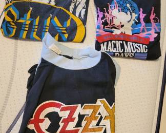 A few vintage concert t-shirts