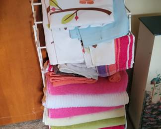 Linens and shower curtain