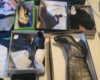 Size 7-8 brand new shoes and boots. Cole Haan, Ugg, Sarto, etc