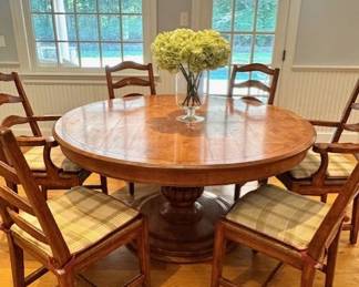 Round Dining Table and Chairs by The Sterling Collection