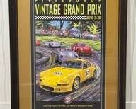 Vintage Grand Prix Pittsburgh framed poster 